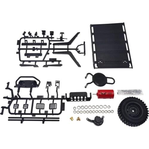 Metal Upgrades Roof Rack Spare Tire Snokle Motor Guardrail Kit Parts for MN86 G500 1:12 Scale RC Crawler Car DIY Modification