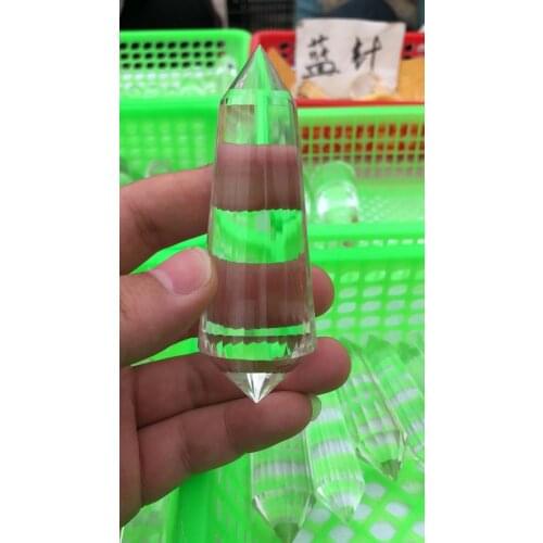 Natural white crystal polyhedron healing, home decor, feng shui, 36 sides