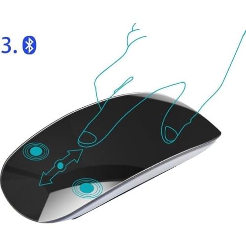 Bluetooth Mouse Wireless Optical Mouse Magic Ultra Thin Touch Mice 1600DPI Ergonomic Gaming Mause White For Apple Mac Laptop PC
