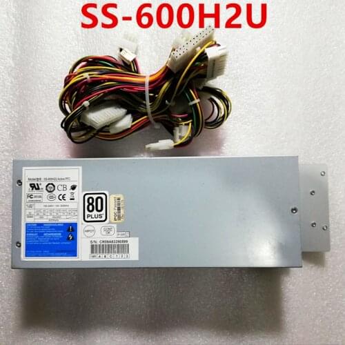New PSU For SeaSonic 2U APFC F0 80+ 600W Power Supply SS-600H2U