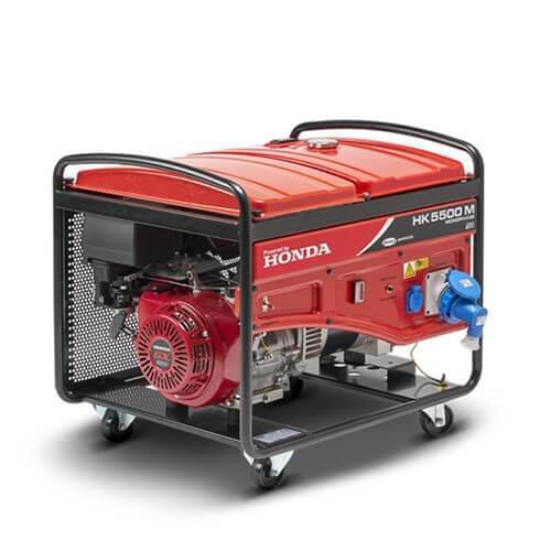HONDA HK 5500 MS 5,5 KVA PORTABLE GASOLINE GENERATOR WITH ELECTRIC STARTER
