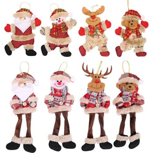 2021 New Year Christmas Tree Decoration Home Christmas Elf Santa Snowman Doll Navidad Children Gift Merry Christmas Decoration
