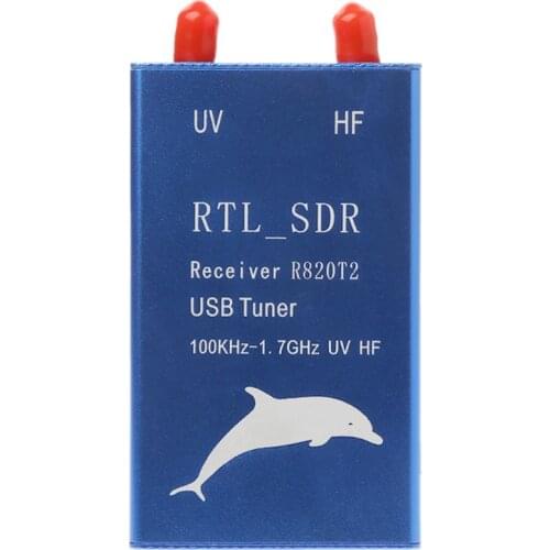 RTL2832U+R820T2 100KHz-1.7GHz UHF VHF HF RTL.SDR USB Tuner Receiver AM FM Radio