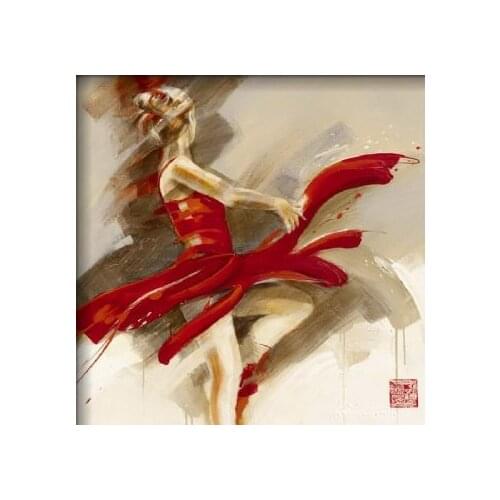 Handed Painted Oil Painting Lost In Motion-Dancer Oil Painting Wall Art-Modern oil painting on Canvas Art Wall Decor