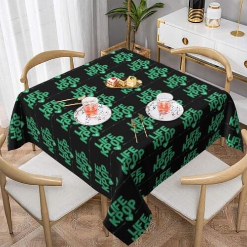 Kpop Tablecloth Print Protection Table Cover Polyester Banquet Wholesale Cute Table Cloth