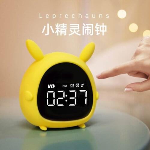 Creative time electronic elf alarm clock bedroom bedside mute alarm clock student dormitory children cute wake up clock
