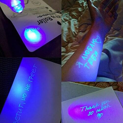 2/4/8/14pcs UV Light Pen Invisible Magic Pencil Secret Fluorescent Pen for Writing Pad Kids Child Drawing Painting Board TUE88