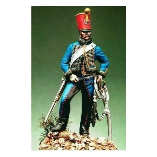 Unassambled 1/32 54mm ancient warrior stand Resin figure miniature model kits Unpainted