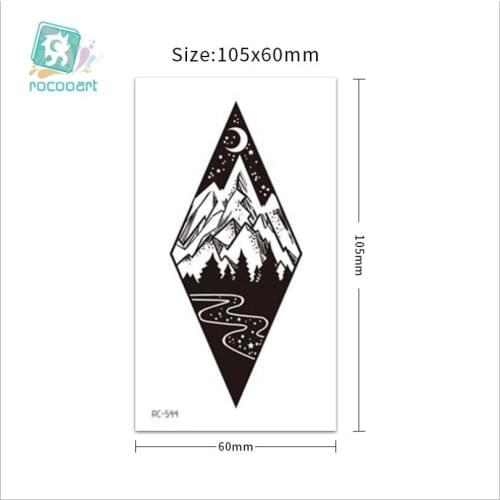 Temporary Tattoo Sticker Waterproof Durable Herbal Gardenia Blue Tattoos Fashion Women Girls Arm Leg Chest Body Art T1877