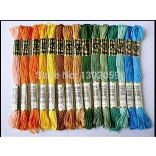 High Quality 8.7 Yard Cotton Embroidery Thread Total 2235 Pcs/Lot Cross Stitch Thread Floss Similar DMC