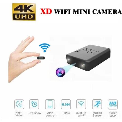 Wifi IP Mini Camera 4K /1080P Cam Night Vision Micro Camera Motion Detection Mini DVR Cam Mini Camcorder XW