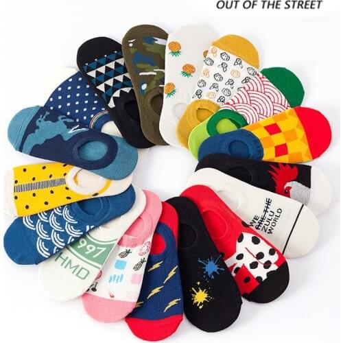 Womens Socks Woman Pure Cotton Summer Thin Section Tide Brand Ins Silicone Non-slip Japanese Cotton Socks Female Women Socks