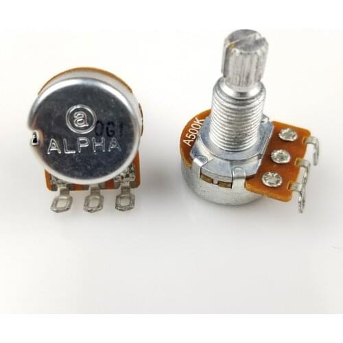 1 PC Alpha A500K B500K Potentiometer For Electric Guitar Bass volume controls tone controls 500K POT