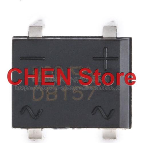10pcs Original straight plug DB157 1.5A/1000V rectifier bridge stack single-phase glass passivation rectifier