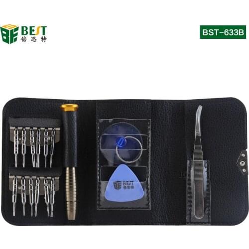 BST-633B Precision screwdriver set 16 in 1 mini magnetic screwdriver set,Mobile phone iPad camera Iphone Samsung repair tool