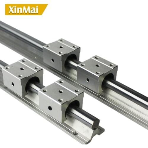 2 sets SBR linear guide SBR12 linear rail 1300mm length + 4 pcs SBR12UU linear bearing units