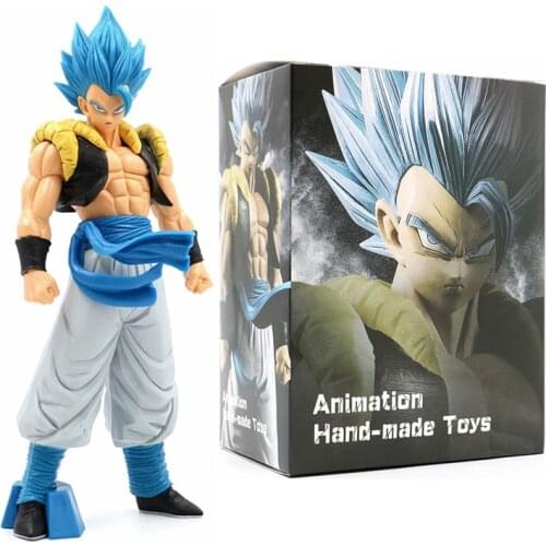 Dragon Ball Z Gogeta Anime Figure Blue Grandista ROS Figurine PVC Dragon Ball Super Juguetes Vegeta Model DBZ Figma Collectible