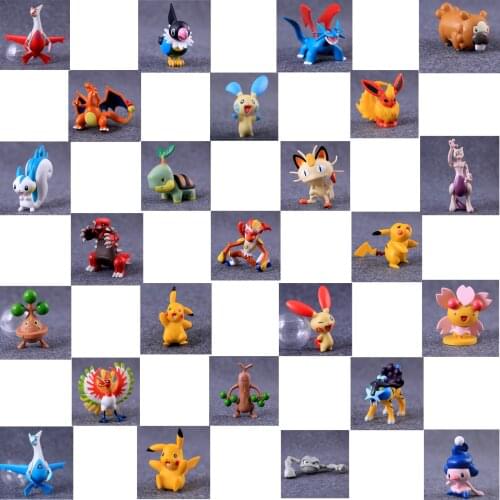 TAKARA TOMY Wholesale 1Styles Purchase 7-8cm Pokemon Pikachu Mewtwo Charizard Figure Action Toys for Children Gifts
