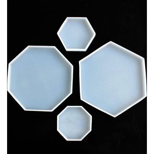 Hexagon Octagon DIY Crystal Epoxy Mould Epoxy Jewelry Pendant Mould Jewelry Decoration Mould