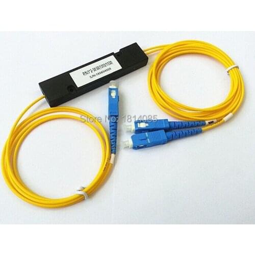 Hot Sale 3.0mm 2x2 50:50 Coupling ratio SM Dual Window Fiber optic Splitter with SC/UPC FBT2x2Splitter