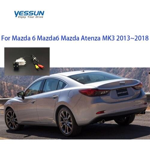 Yessun License plate camera For Mazda 6 Mazda6 Mazda Atenza MK3 M6 2013~2018 Car fisheye Rear View camera Parking camera kits