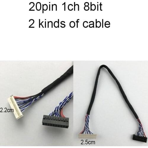 LVDS (1 ch, 8-bit) , Connector , 20 pins lvds cable for LM150X05-C3