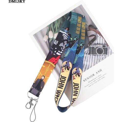 MD064 DMLSKY Cartoon Strap Creative theme For Mobile Phone USB ID Badge Holder Clip Lanyard for necklace