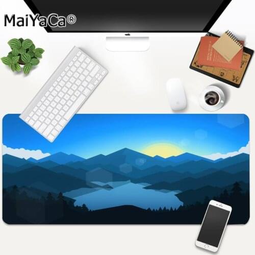 80*30cm Minimalist Mountain Sunlite Gaming Mouse Pad Large Mouse Pad Gamer Computer Mousepad Mouse Mat Laptop Keyboard Desk Mat