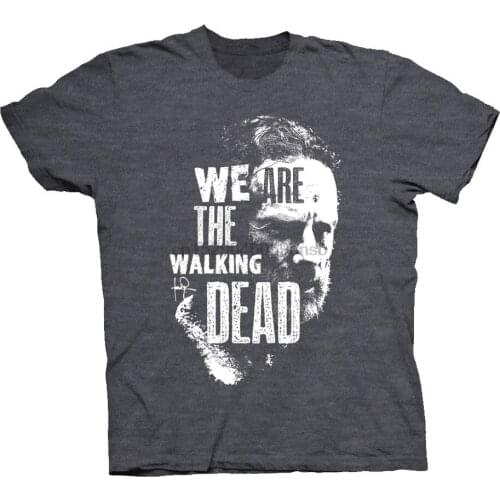 T Shirts Fashion 2019 We Are The Walking Dead Rick Grimes T-shirt TWD Graphic Tee T Shirts