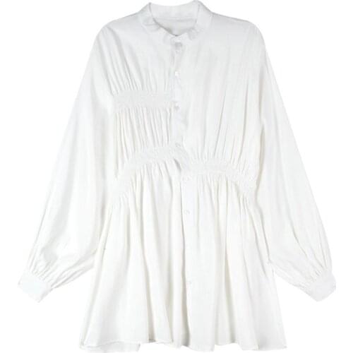 2020 new autumn winter women fashion casual ladies work Blouse woman overshirt women tops Fq1