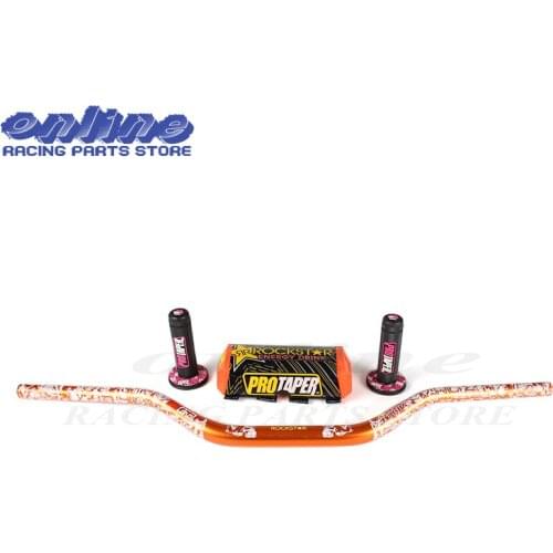 28MM MX Handlebar with Bar Pad & Bar handle Grips For Motorcycle Pit Dirt Bike Motocross Enduro Supermoto Racing