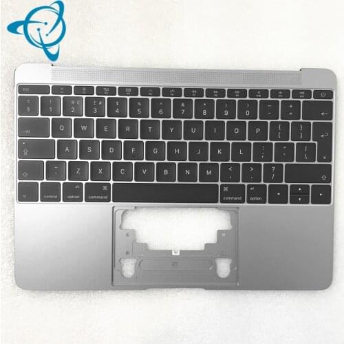 Shenyan A1534 topcase for Macbook 12" Top case + UK keyboard + keyboard backlight grey EMC 2746 MF855LL/A 2015