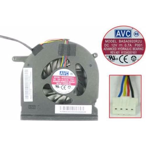 AVC BASA0920R2U P001 Server Laptop Cooling Fan DC 12V 0.7A 4-wire