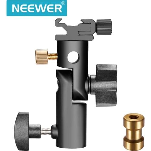 Neewer Flash/Shoe/Umbrella Mount/Holder/Bracket Type E For All hot-shoe flashes except Sony and Minolta Brands