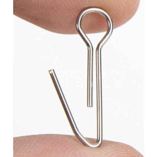 100Pcs Stainless Steel Fishing Connecting Pins Needle Fixed Lock Swivel Soft Lure Carp Fishing Bait Stinger Spike Hook Accessory