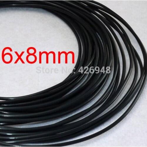 6mm ID 8mm OD 5m Length black PTFE Tubing ETFE FEP Tube Pipe hose,6x8mm PFA FEP F46