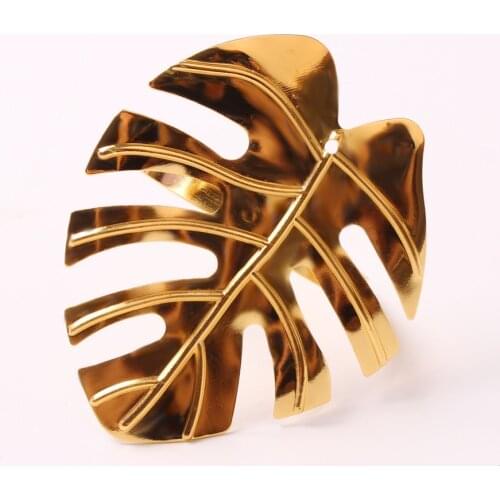 6pcs Home plant simulation turtle back leaf napkin ring leaf table napkin ring leaf napkin buckle