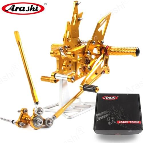 Arashi CNC Adjustable Footrest For HONDA CBR600RR 2009 - 2018 Rider Foot Pegs Aluminum Rearset CBR600 CBR 600 RR 600RR CBR-600