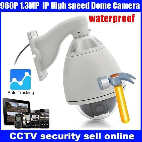 Freeship 2016 20X Optical Zoom High Speed Dome Full HD960P Auto Tracking high speed PTZ IP dome Camera CCTV outdoor camera