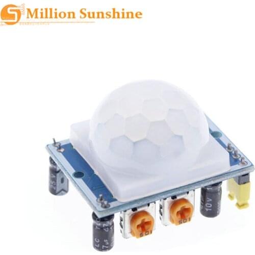 Free shipping SR501 HC-SR501 Adjust IR Pyroelectric Infrared PIR module Motion Sensor Detector Module for arduino