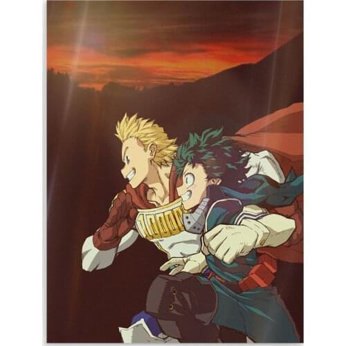 HD Prints My Hero Academy Canvas Painting Wall Art Anime Pictures Home Decor Bedroom Midoriya Izuku and Bakugou Katsuki Poster