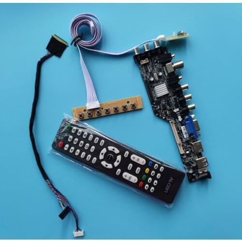 Kit For B140RTN02.2/B140RTN02.1 1600x900 Controller Board Driver Panel HDMI Display TV Remote DVB-T Monitor LED USB VGA AV