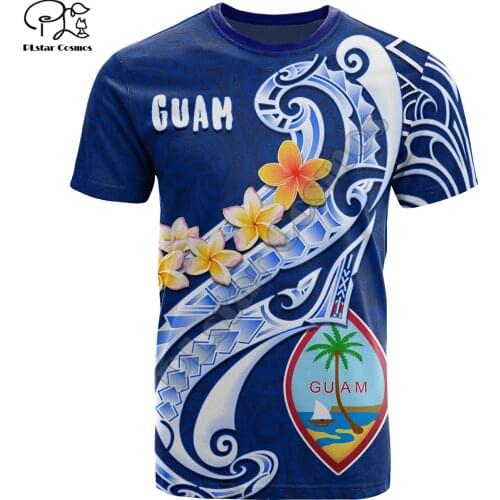 PLstar Cosmos Summer Newfashion Colorful Guam Tattoo Funny Culture T-Shirt Unisex Men/Women Casual Short Sleeve O-Neck Tee Top2