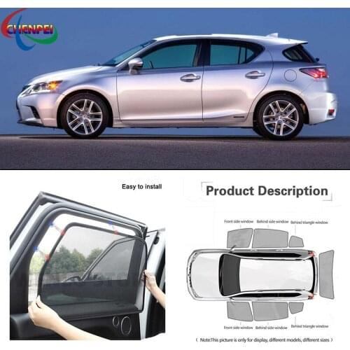 For Lexus CT 200 2010Year Car Full Side Windows Magnetic Sun Shade UV Protection Ray Blocking Mesh Visor Decoration Accessories