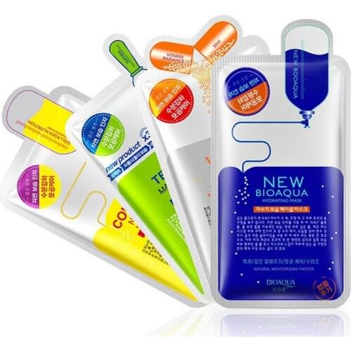 BIOAQUA Skin Care Women Face Masks Moisturizing Oil Control Natural Essence Collagen Whitening Mask