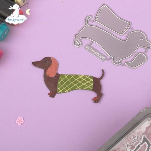 Bunnymoon Dog Metal cutting dies stencil Greeting Card Decoration DIY Scrapbooking Scrapbook Paper Photo Album