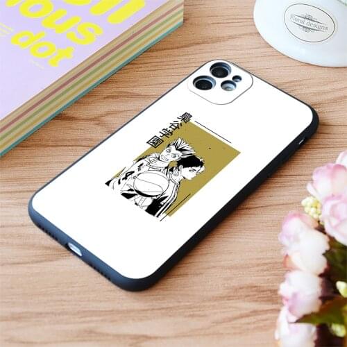 For iPhone Fukurodani Bokuaka Character Print Soft Matt Apple iPhone Case 6 7 8 11 12 Plus Pro X XR XS MAX SE