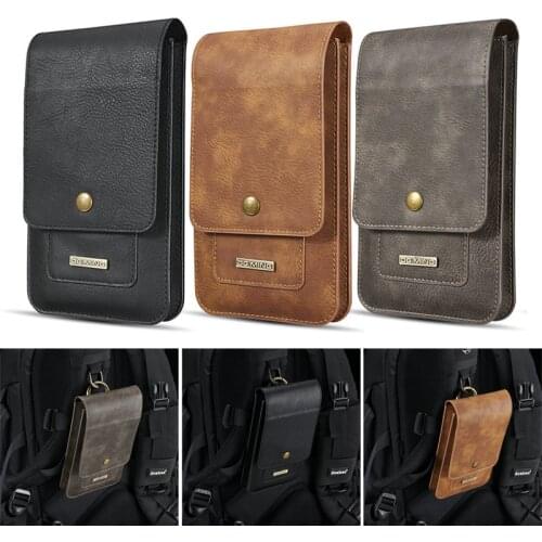 Newly Universal Phone Bag for Smartphone PU Leather Carry Belt Clip Pouch Waist Purse Case Cover for Mobile Phone DOD886