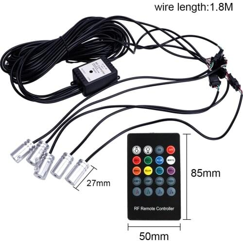 6 Meter Fiber Optic Atmosphere Lamps Ambient Lamp App Control Remote Control RGB Car Interior Light Car Auto Decorative Light