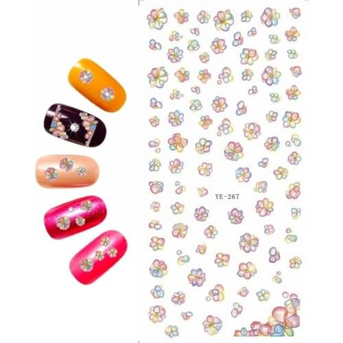 WATER TRANSFER DECAL NAIL ART NAIL STICKER CARTOON GIRL ANNA ELSA FLYING FLOWER PETAL YE267-269